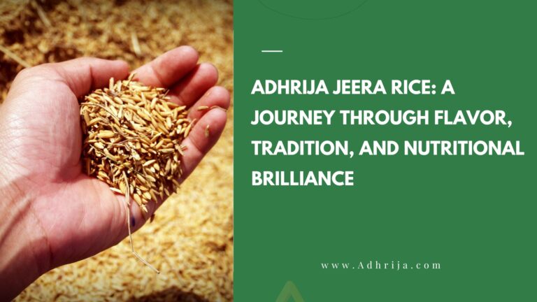 Adhrija Jeera Rice A Journey Through Flavor, Tradition & Nutritional Brilliance